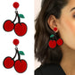 Acrylic Fruit Vegetable Earrings Cherry P68 Bazaare Mart Fruit Earrings