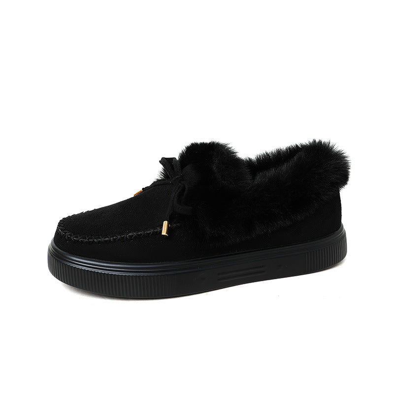 Furry Moccasins - Bazaare Mart