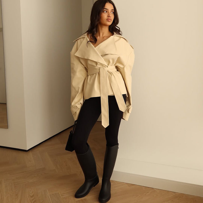 Cropped Trench Coat