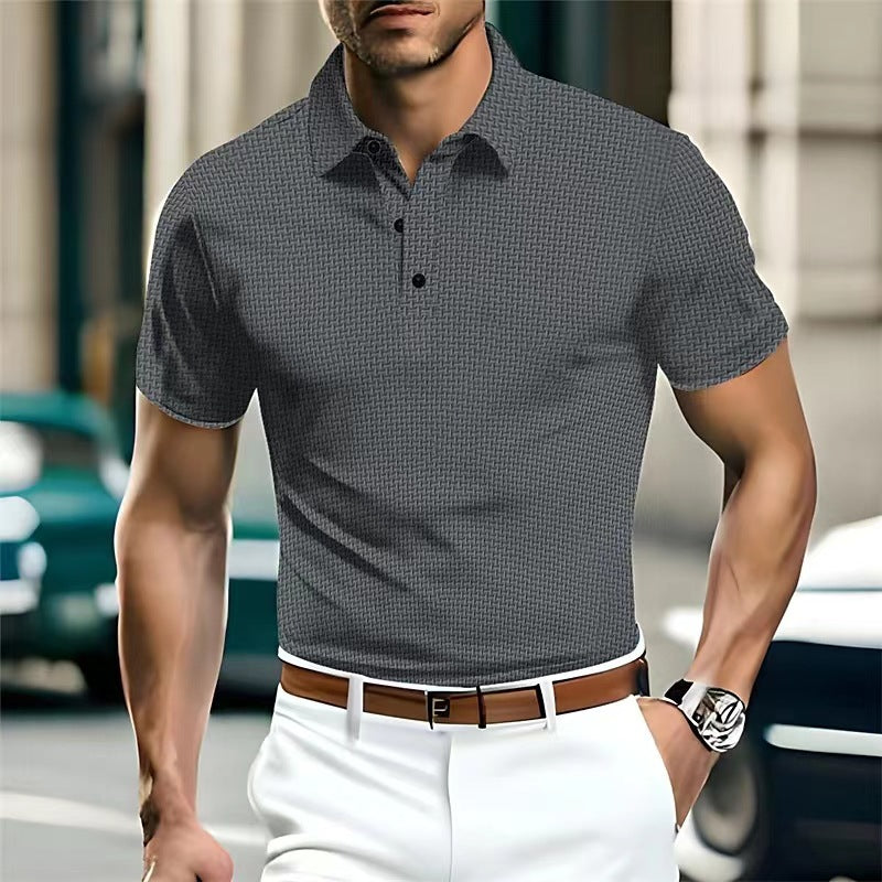 Ice Silk Solid Color Polo Shirt