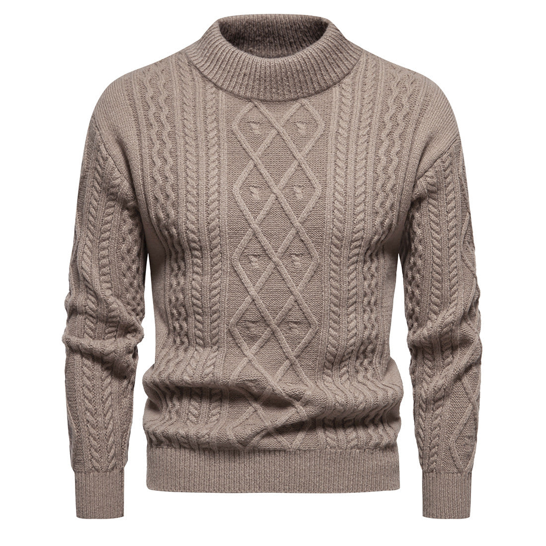 Men's Pullover Cable Knit Sweater