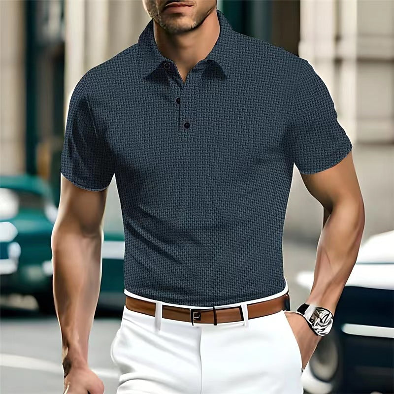 Ice Silk Solid Color Polo Shirt