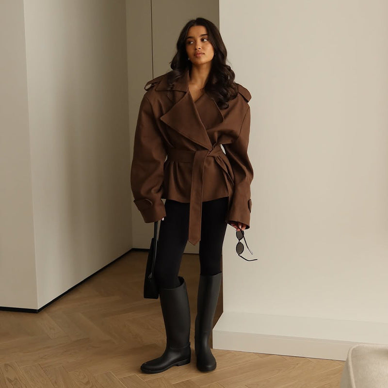 Cropped Trench Coat