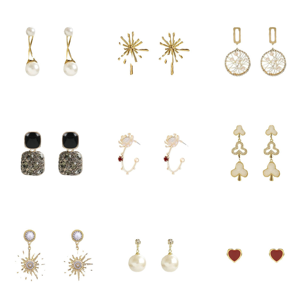Personality Tassel and Stud Earrings