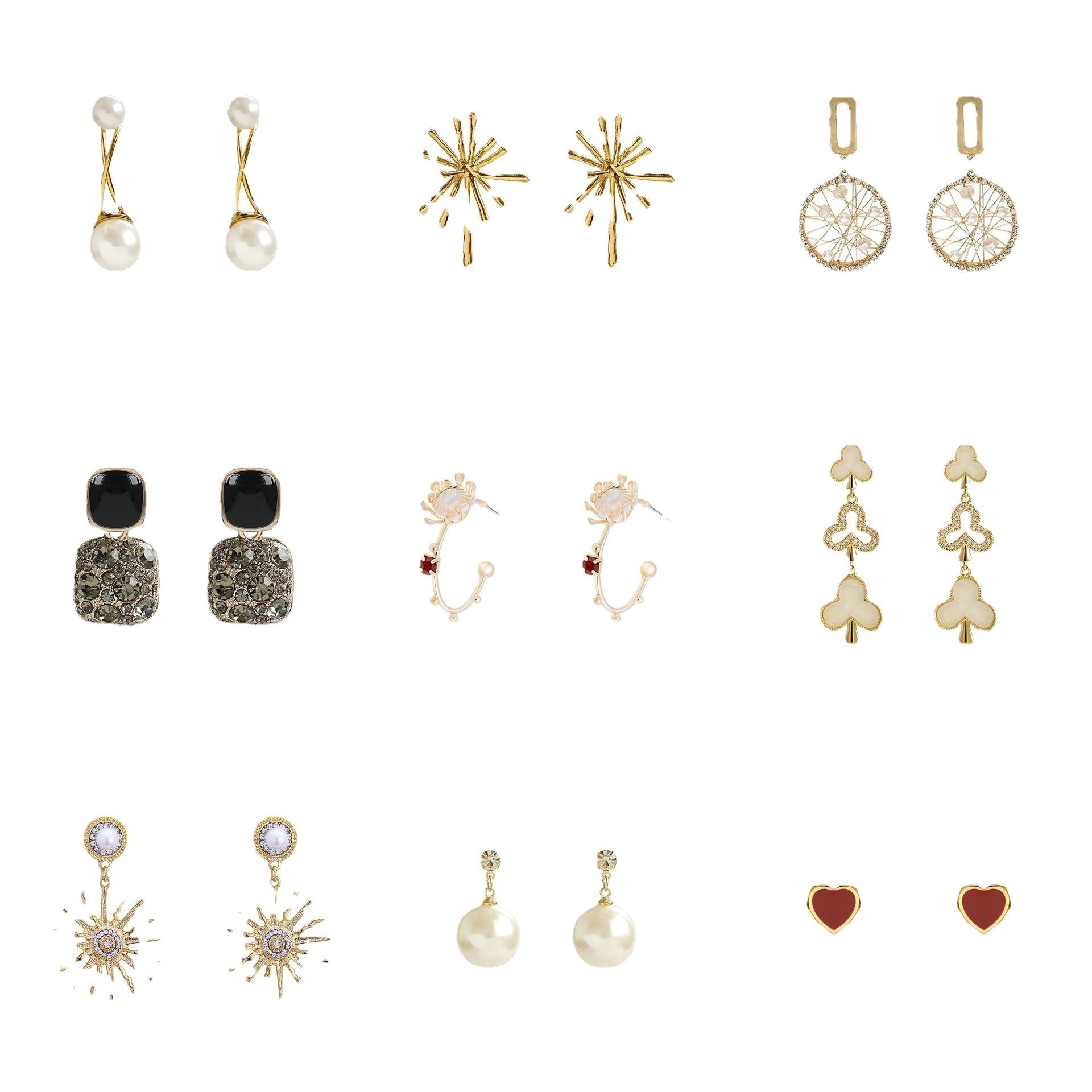 Personality Tassel and Stud Earrings