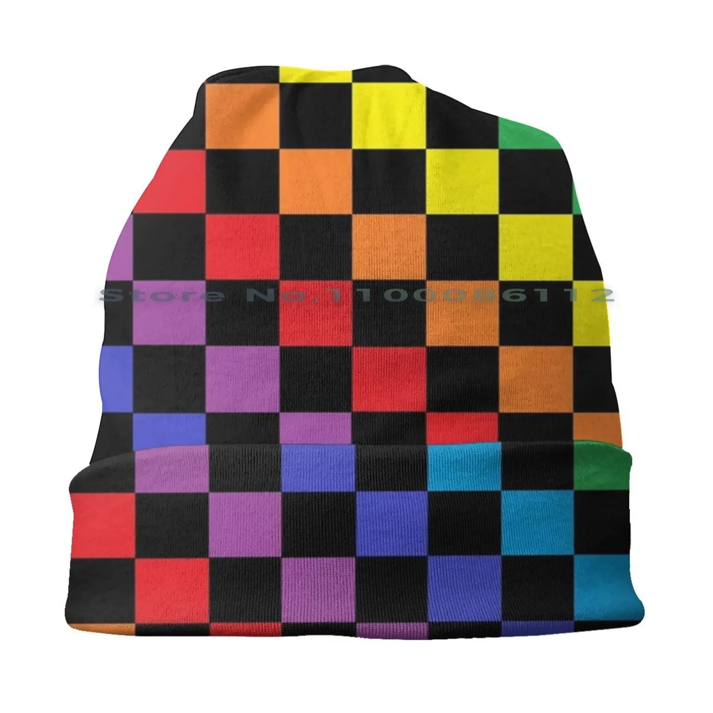 Rainbow Checker Black Hats