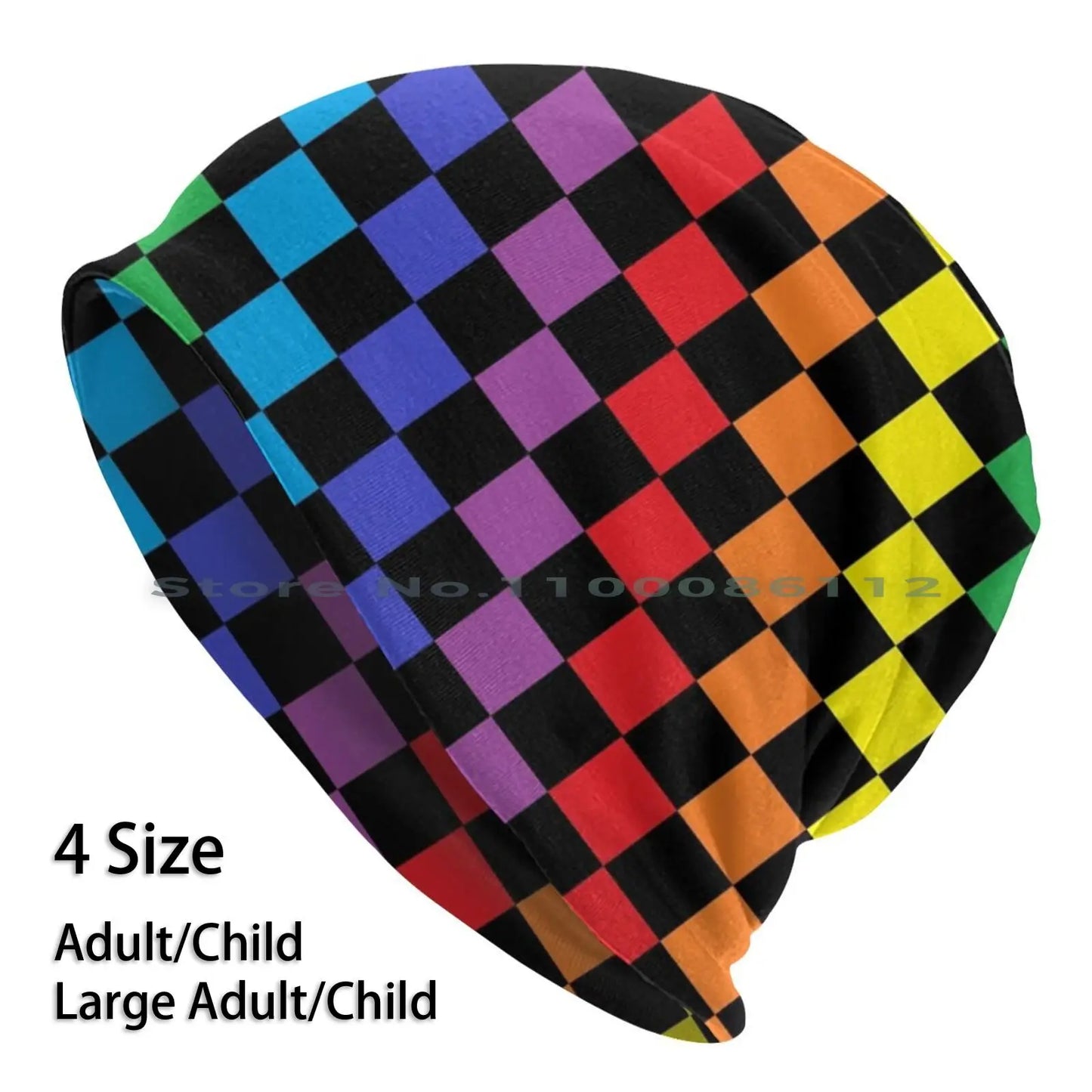 Rainbow Checker Black Hats