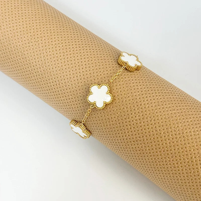 Stainless Steel Clover Bracelets