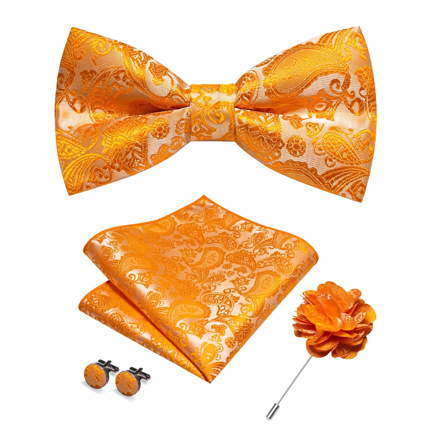 Paisley Jacquard Bow Tie 4pc Set 0005 Bazaare Mart Paisley Jacquard Bow Tie 4pc Set