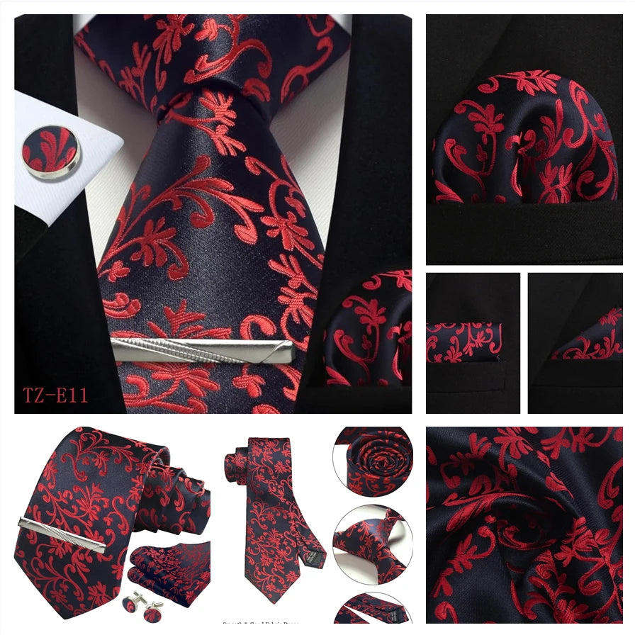 Silk Paisley 4pc Necktie Set