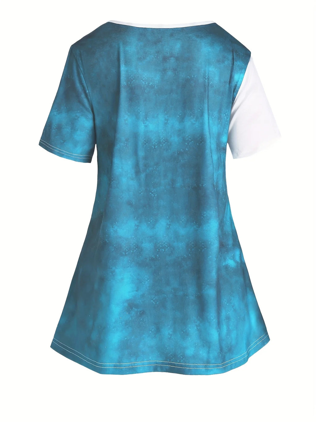 Plus Size Blue Butterfly Print 2-Piece Set | Women's Summer Tunic Top & Capri Leggings Outfit Bazaare Mart 2pc. Capris Outfit