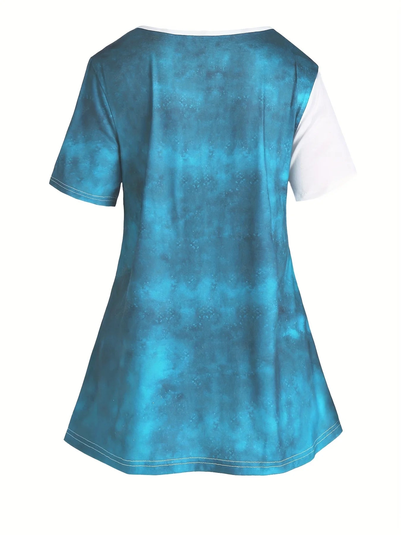 Plus Size Blue Butterfly Print 2-Piece Set | Women's Summer Tunic Top & Capri Leggings Outfit Bazaare Mart 2pc. Capris Outfit