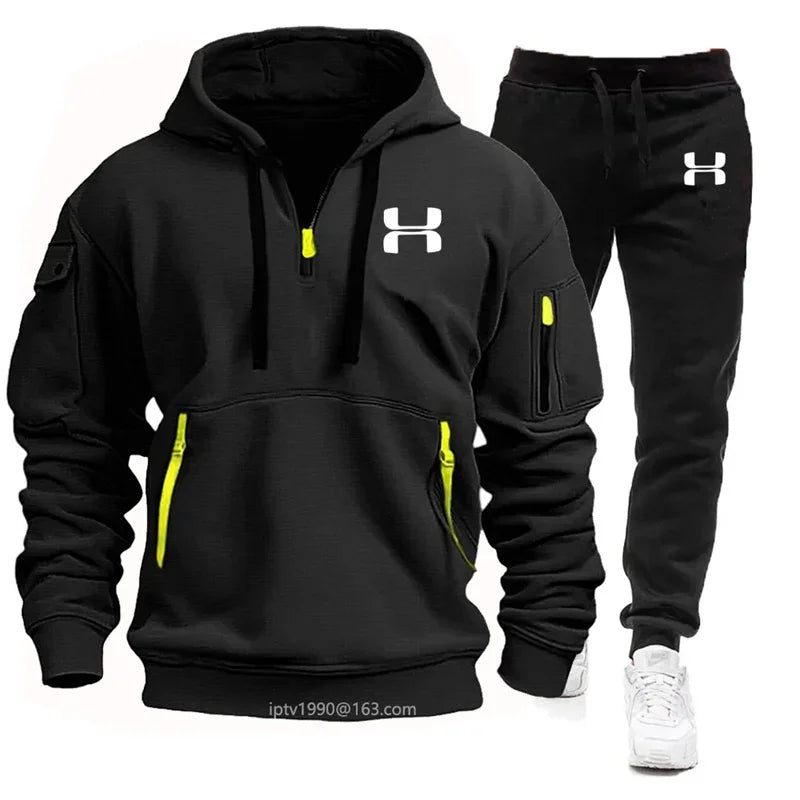 2 Toned Hooded Jogging Sets