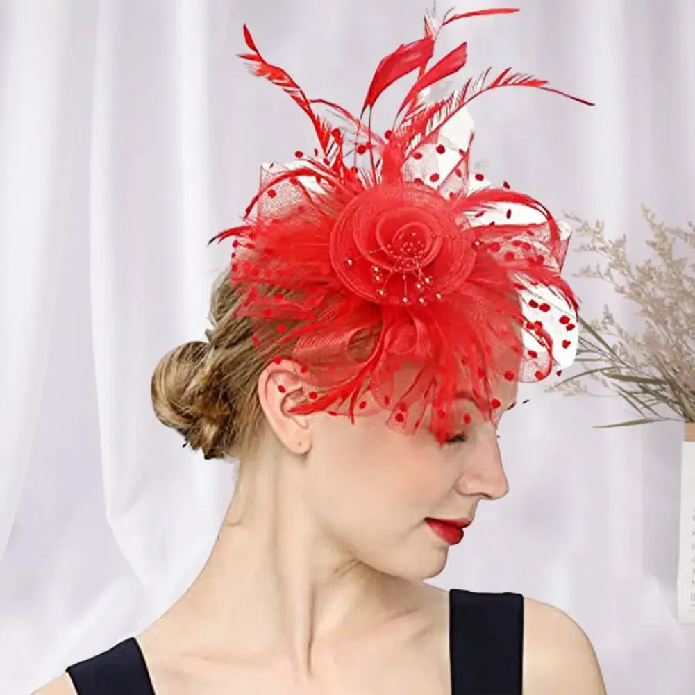 Mesh Dot Fascinator Hat - Bazaare Mart