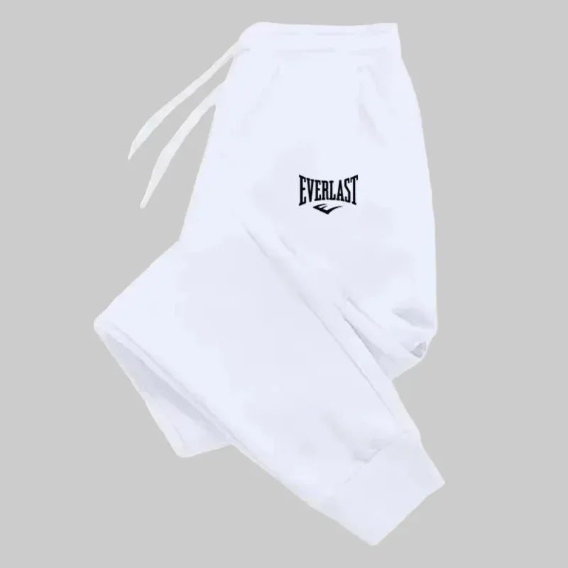 Unisex EVERLAST Jogger Sweatpants White Bazaare Mart Sweatpants