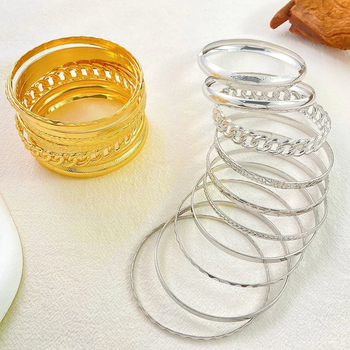 Ten Piece Set Of Bracelets