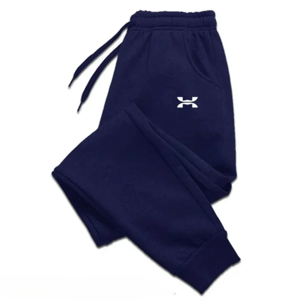 Men's Casual Joggers Navy blue Bazaare Mart Sweatpants