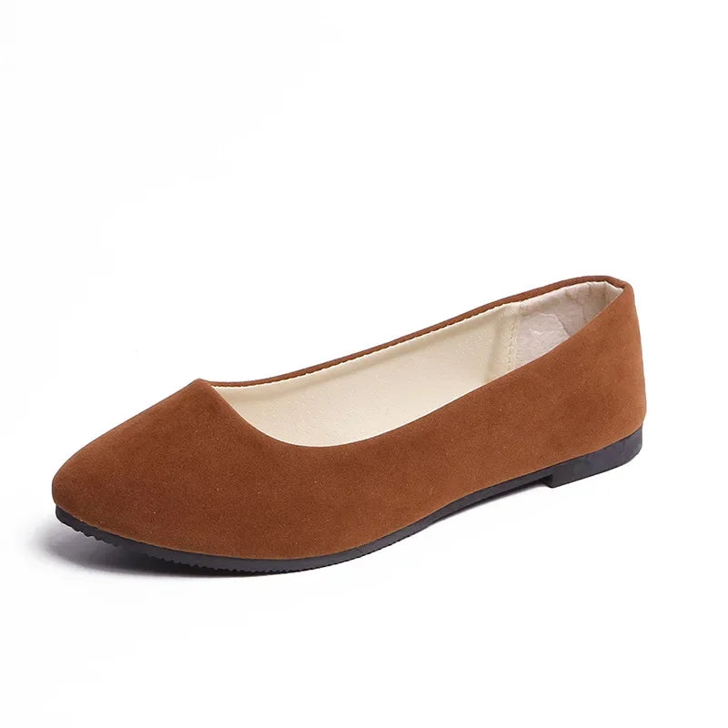 Suede Flat Slip Ons