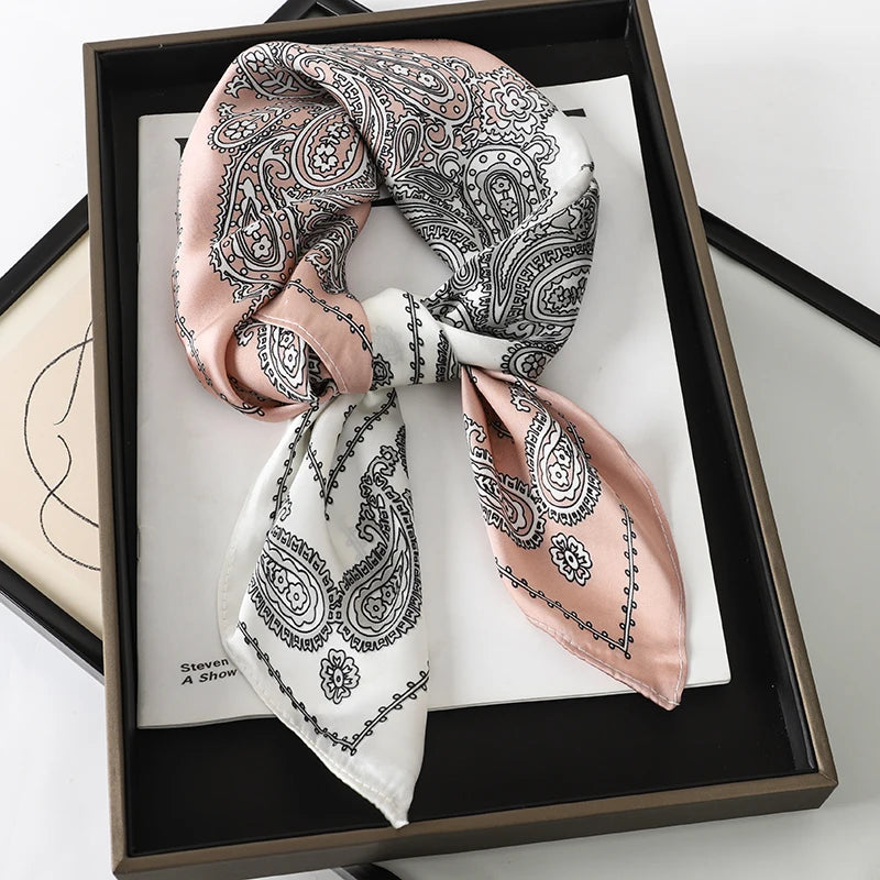 Pashmina Silk Scarf JNC065-03 70X70cm Bazaare Mart Silk Scarf