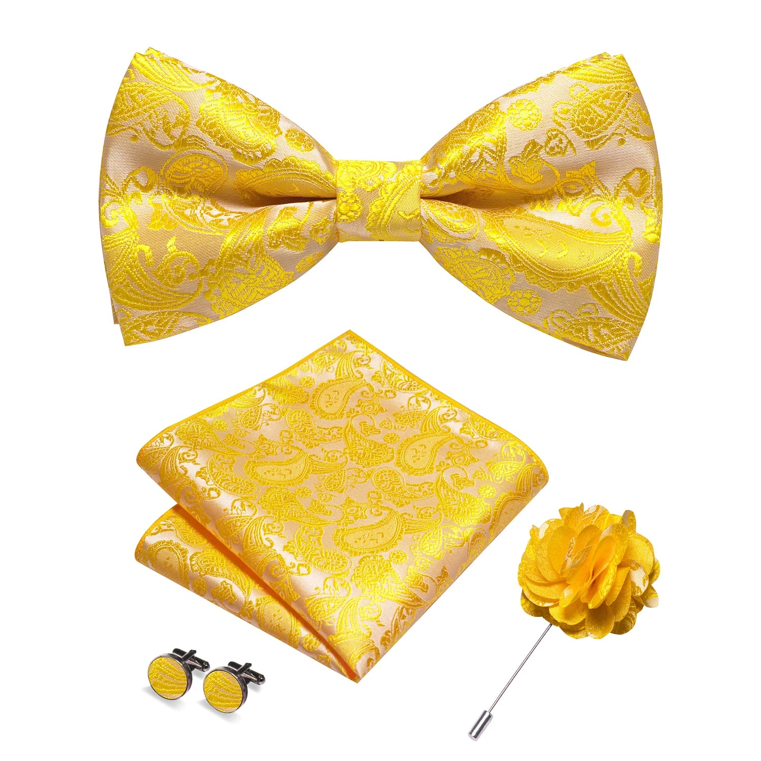 Paisley Jacquard Bow Tie 4pc Set 0021 Bazaare Mart Paisley Jacquard Bow Tie 4pc Set
