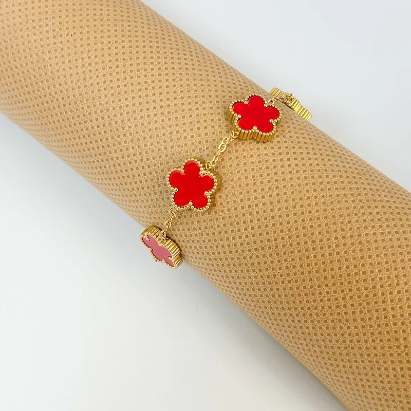 Stainless Steel Clover Bracelets