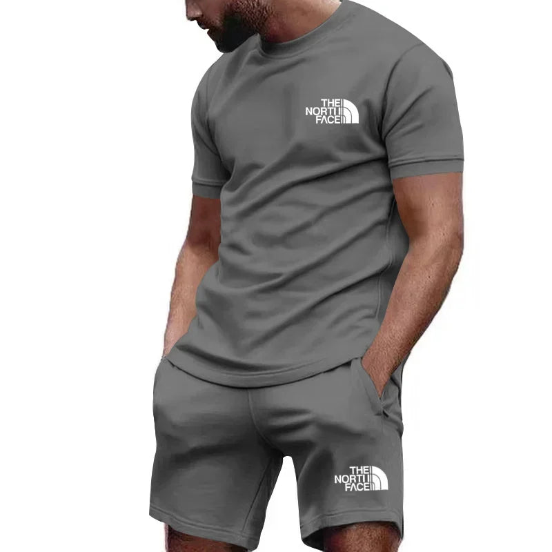 Fashion T-shirt shorts 2 piece set