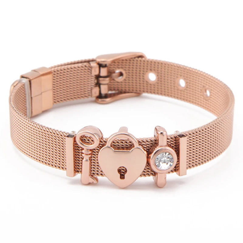 Nautical Stainless Steel Mesh Bracelet