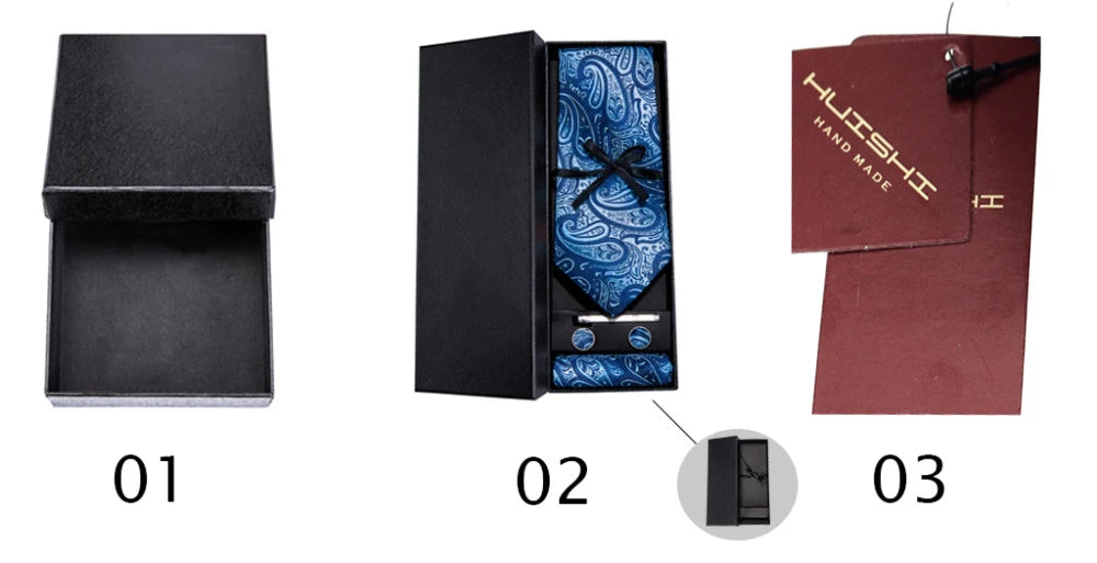 Silk Paisley 4pc Necktie Set