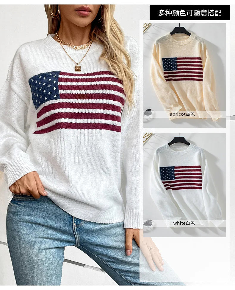 American Flag Sweater