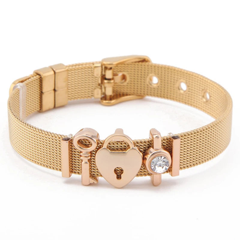 Nautical Stainless Steel Mesh Bracelet