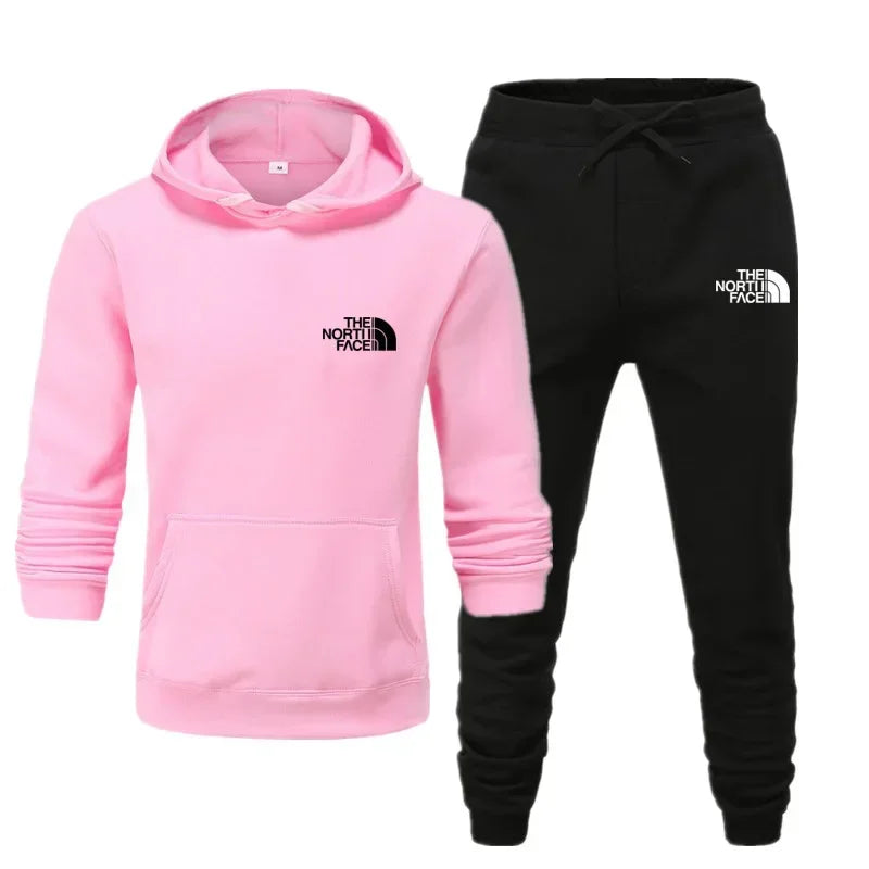 North Face Tracksuits Hoodie+Pants Set