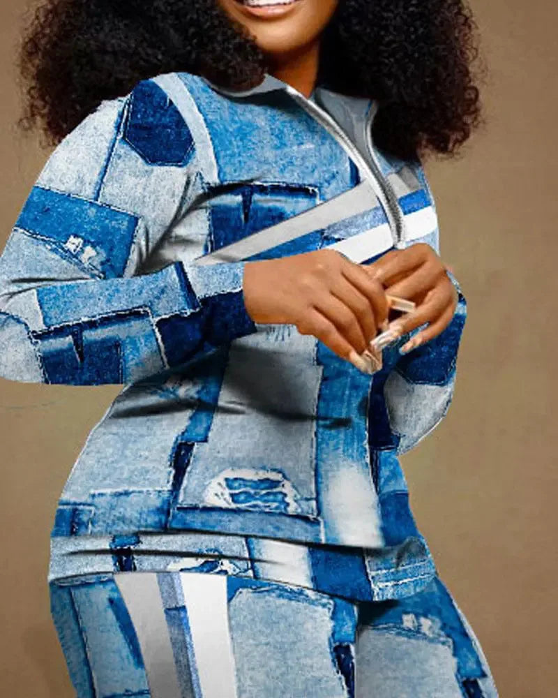 Light Weight Casual Printed Tracksuits