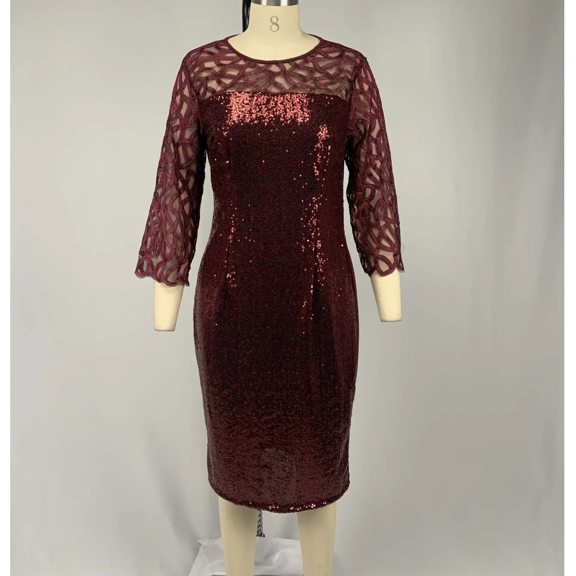 Elegant Sequin Plus Size Dress Bazaare Mart Elegant Sequin Plus Size Dress