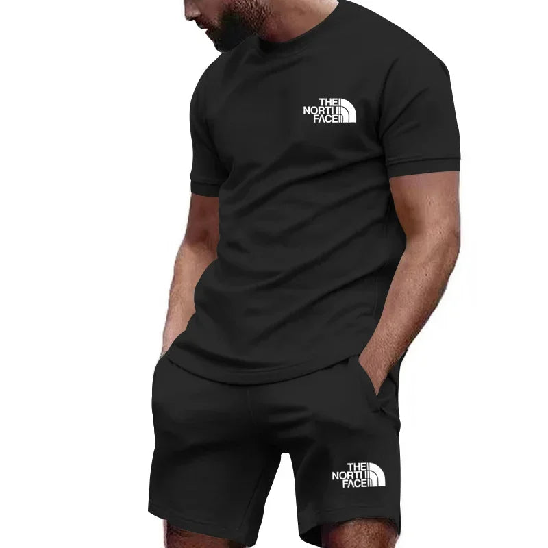 Fashion T-shirt shorts 2 piece set