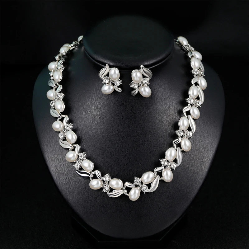 White Pearl Jewelry Sets Bazaare Mart White Pearl Jewelry Sets
