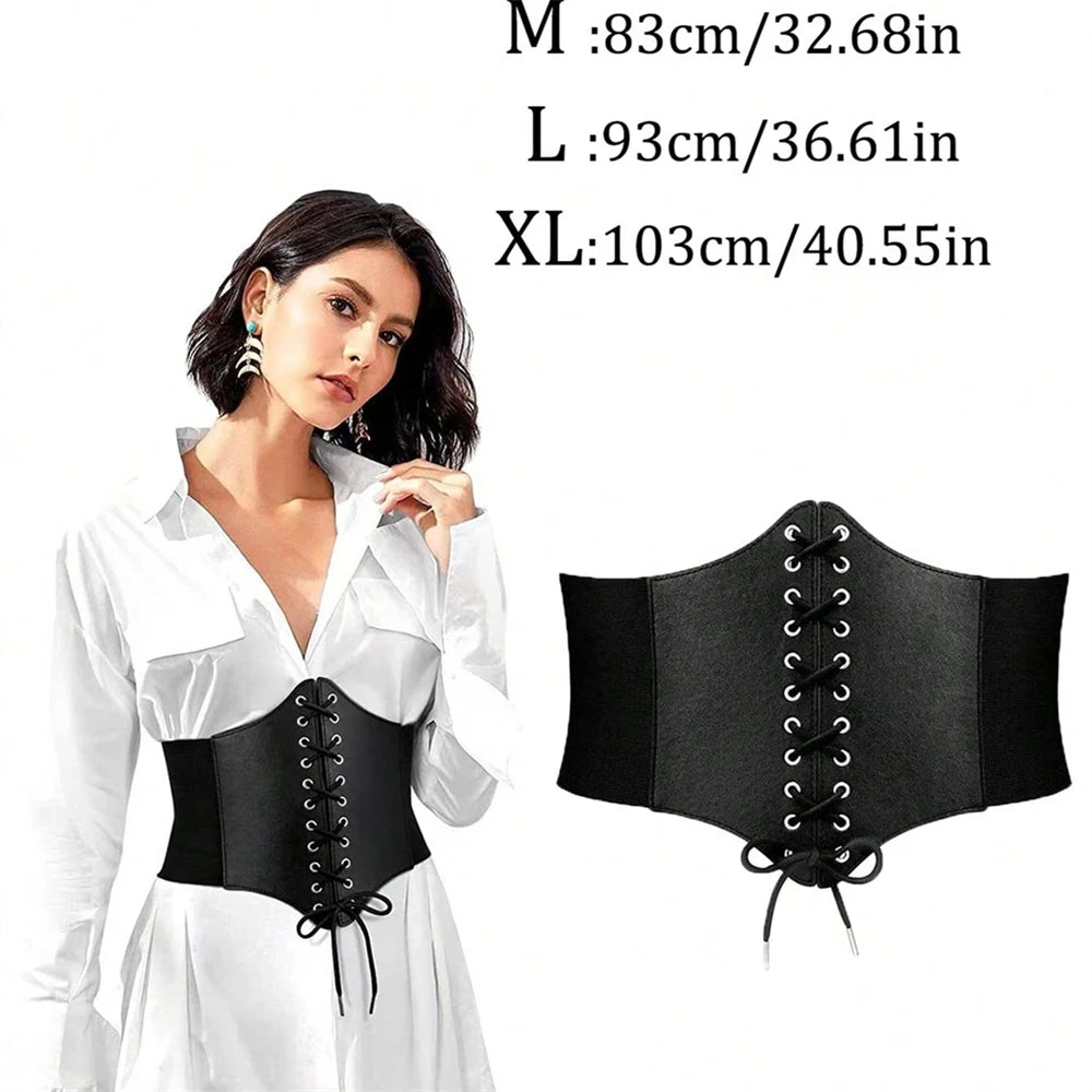 Retro PU Leather Underbust Corset Bazaare Mart Retro PU Leather Underbust Corset