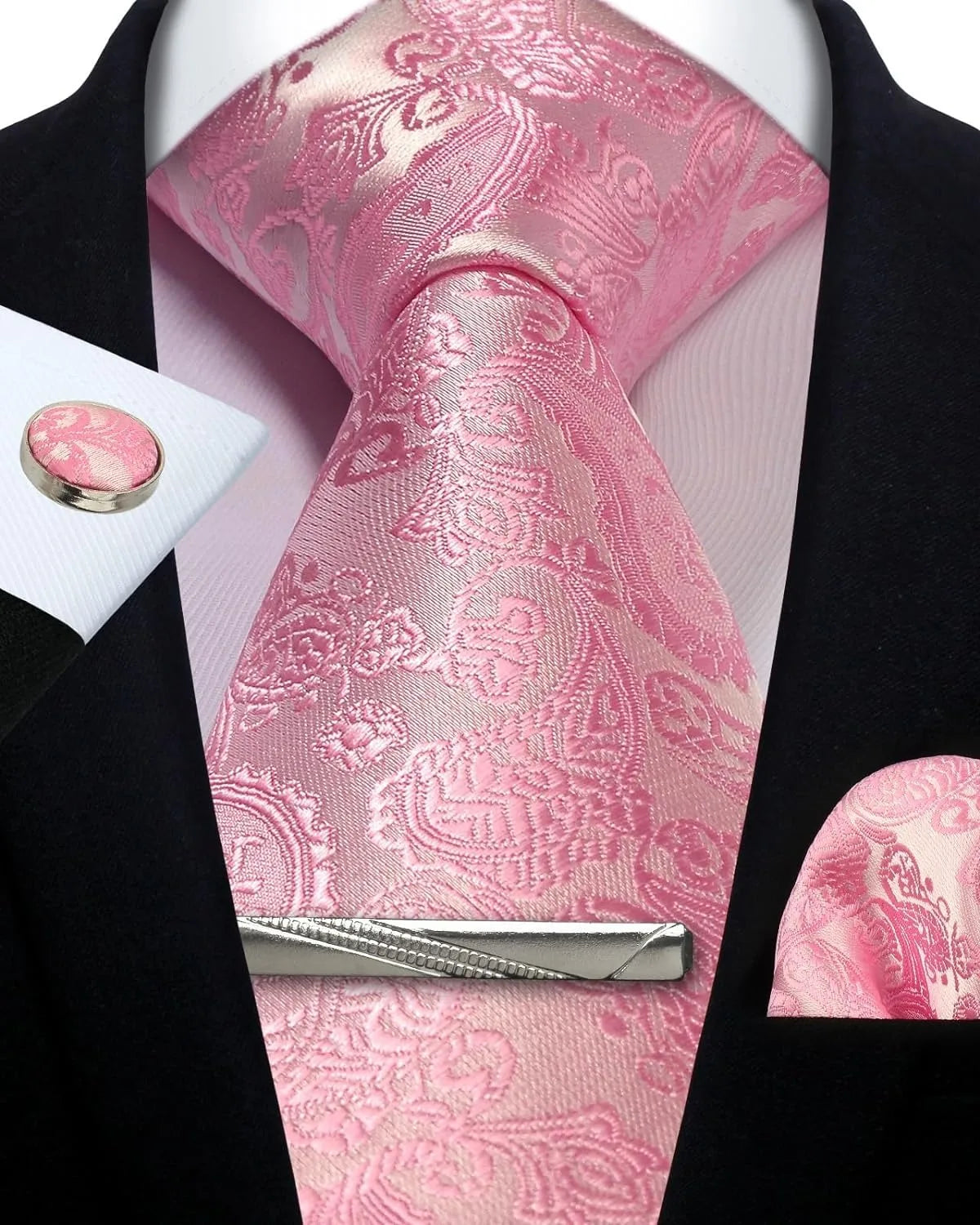 Silk Paisley 4pc Necktie Set