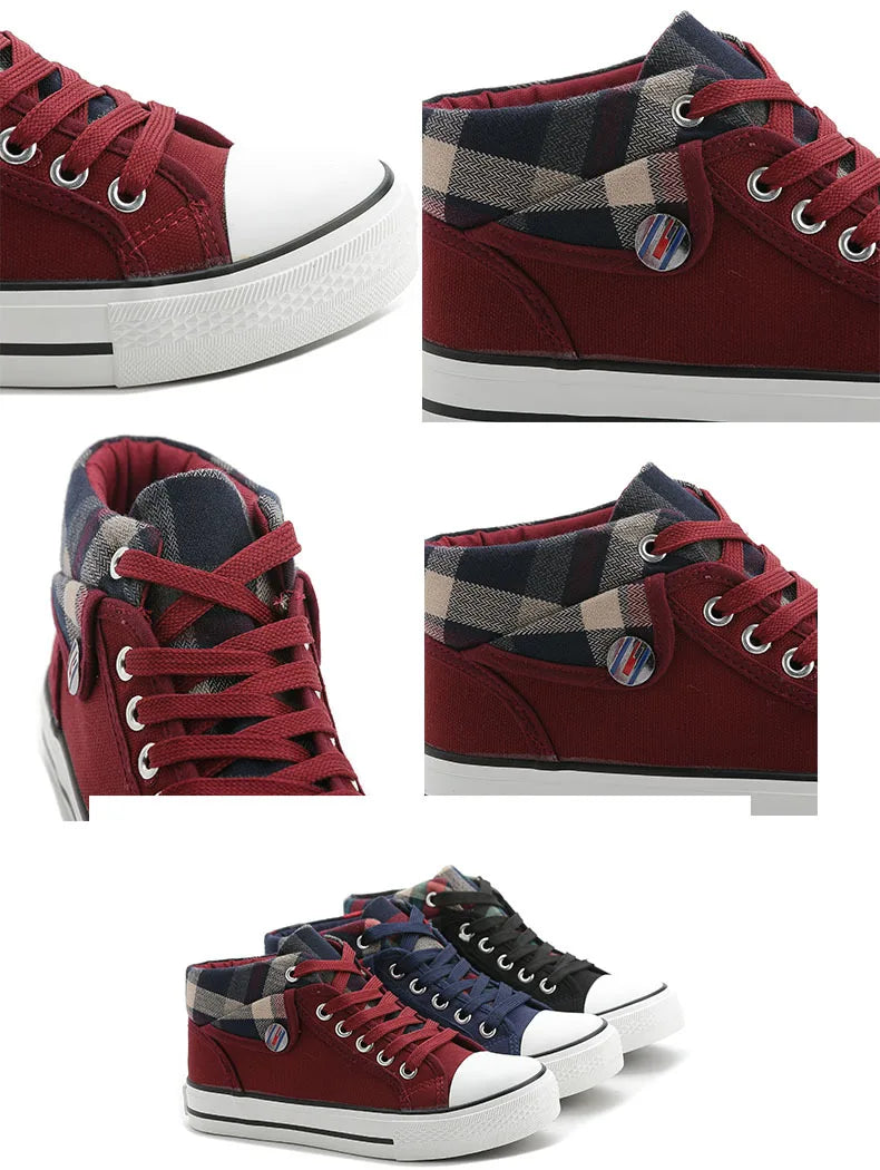 Plaid Low Top Sneakers