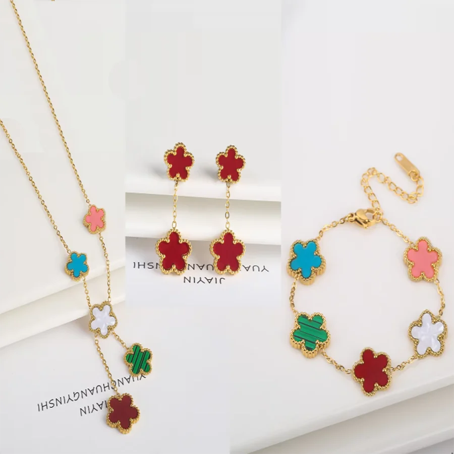 Stainless Steel Flower Jewelry