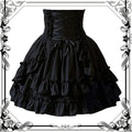 Gothic Retro Lolita Skirt Black Short Skirt Bazaare Mart Lolita Skirt
