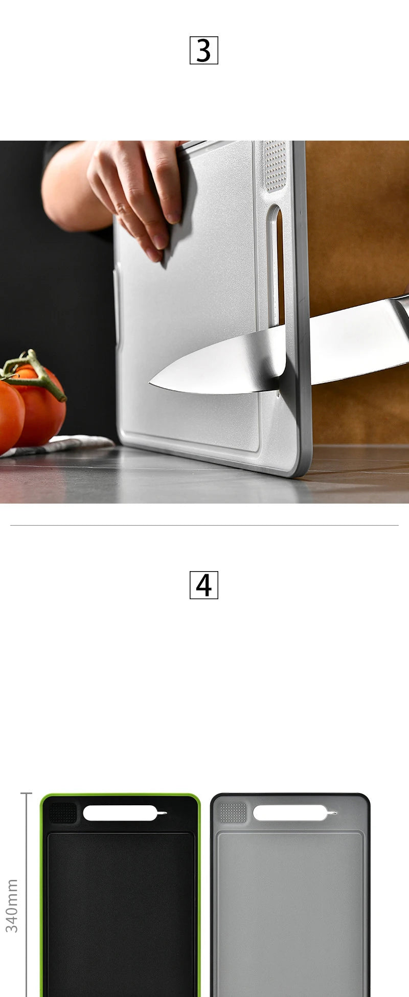 4 in 1 Double-Sided Thawing Cutting Board