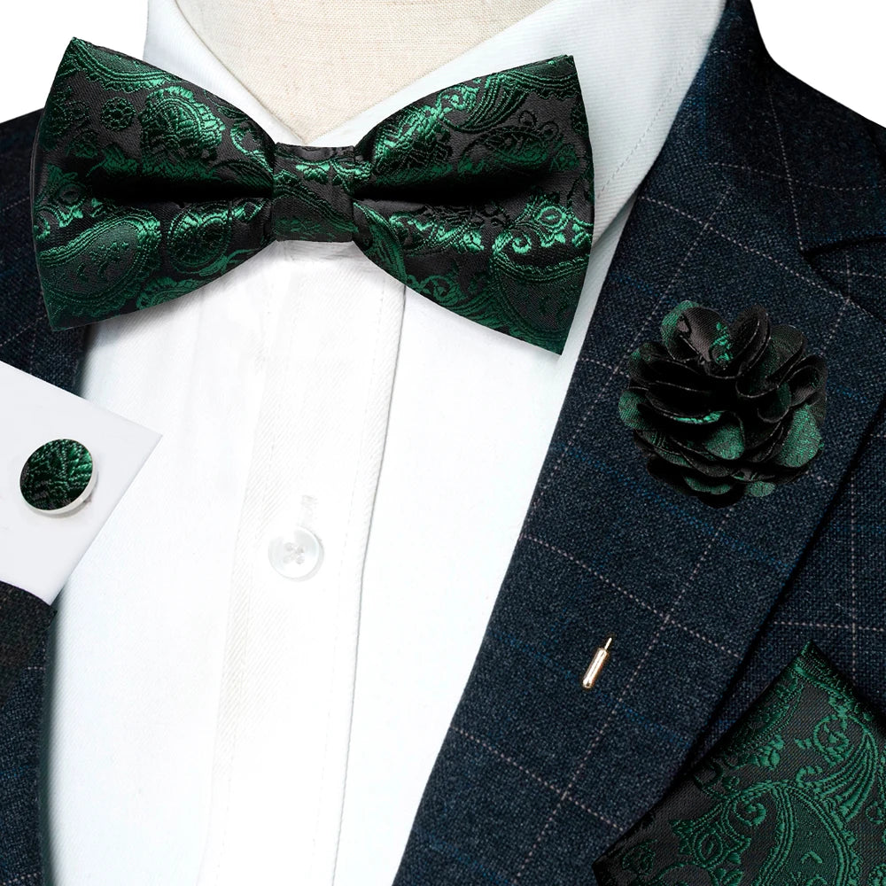 Paisley Jacquard Bow Tie 4pc Set Bazaare Mart Paisley Jacquard Bow Tie 4pc Set