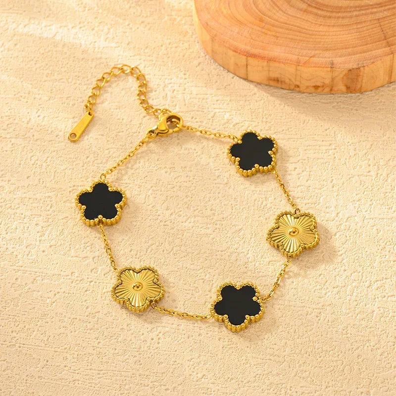 Stainless Steel Clover Bracelets