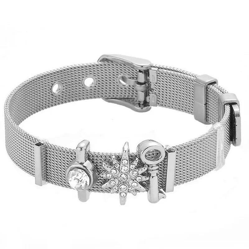 Nautical Stainless Steel Mesh Bracelet