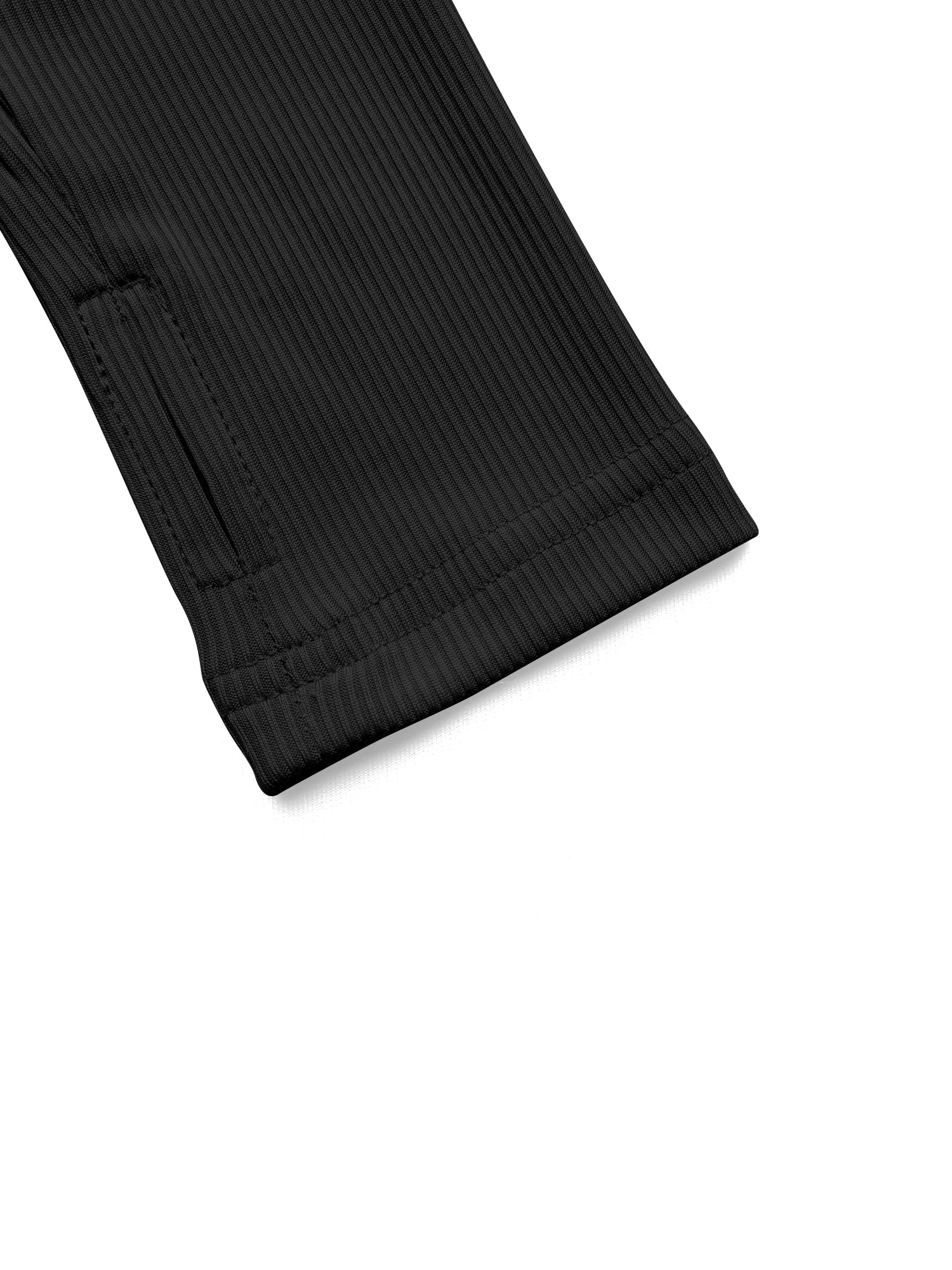 Ribbed Knit Zip-Up Crop Active Fit Jacket with Stand Collar
