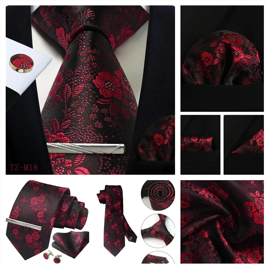 Silk Paisley 4pc Necktie Set