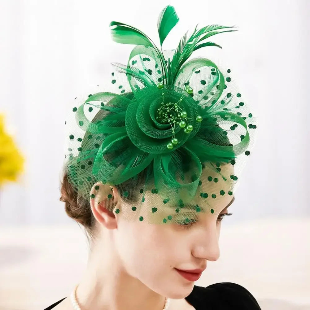 Mesh Dot Fascinator Hat - Bazaare Mart