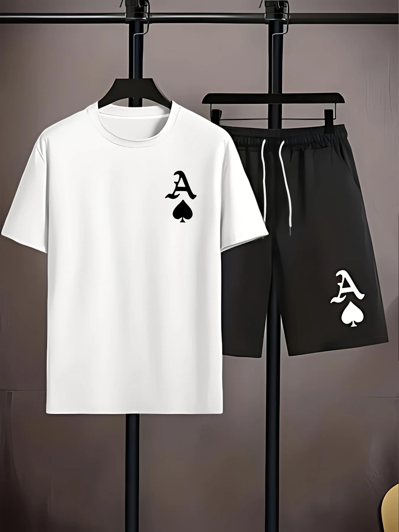 Men's T-Shirt and Shorts Set MBTZ25122420LN11 Bazaare Mart Shorts Set