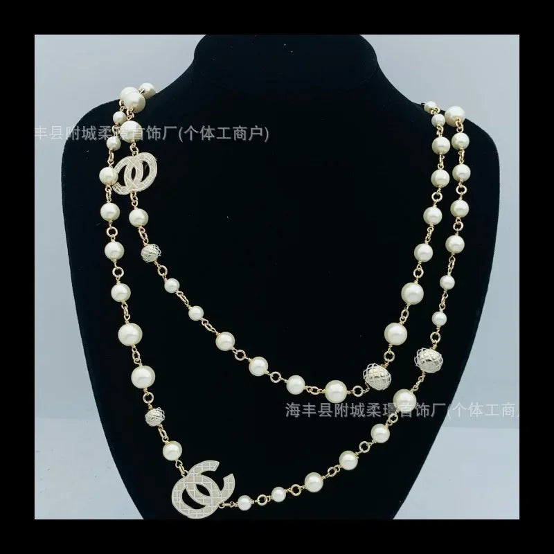 Long Chain Multi-Strand Necklace Bazaare Mart Multi Strand Necklace