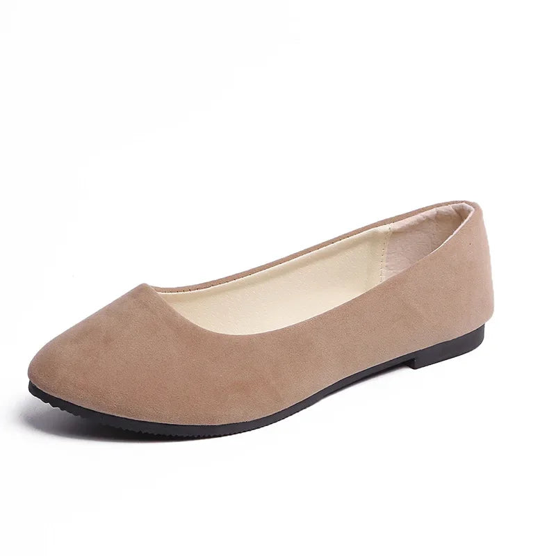 Suede Flat Slip Ons